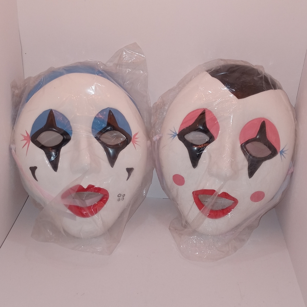 Pair of Hanging Face Masks - Picture 2 of 5
